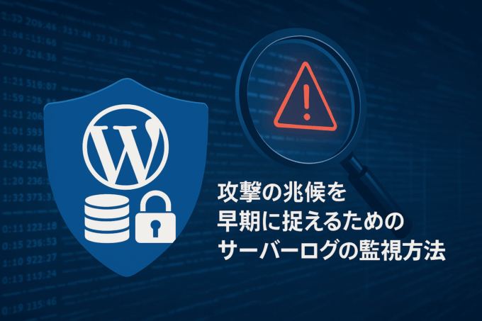 攻撃の兆候を早期に捉えるためのサーバーログの監視方法